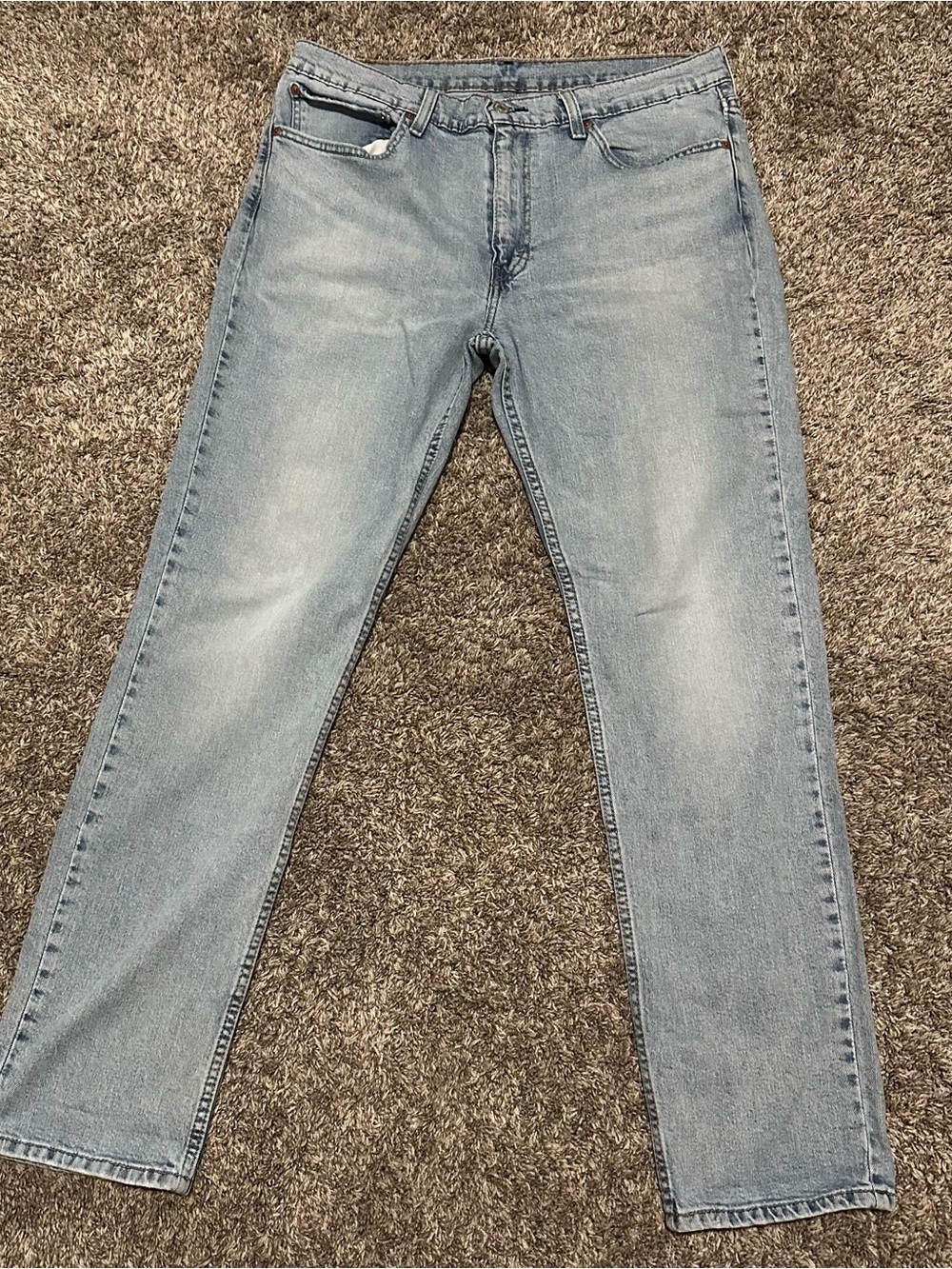 Levi's Light Blue slim Leg Men’s Jeans sz36x32 - Picture 4 of 9